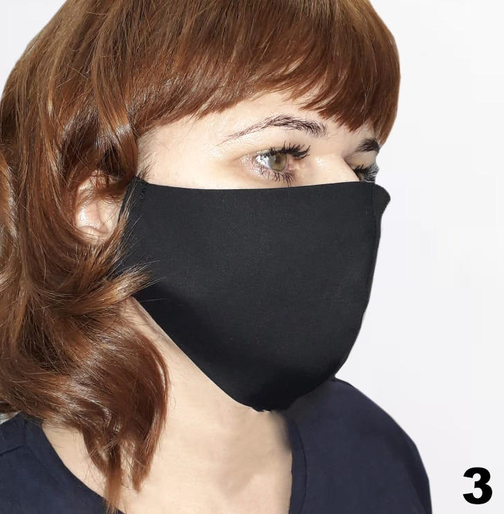 Пошив масок оптом - пример модели: Многоразовая текстильная маска