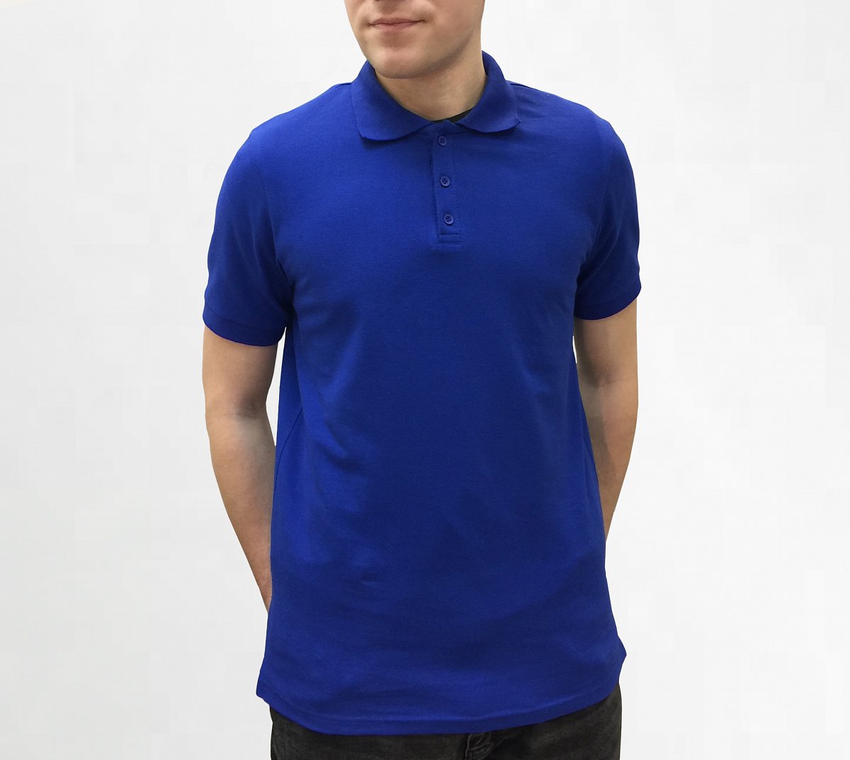 Пошив рубашек поло - пример модели рубашки поло с коротким рукавом
